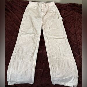 Outerknown White Corduroy Wide Leg Pants Size 26